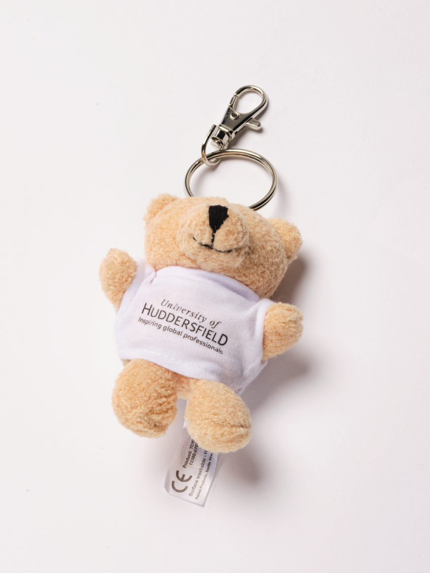 Teddy Bear Keyring Huddersfield Students Union Shop