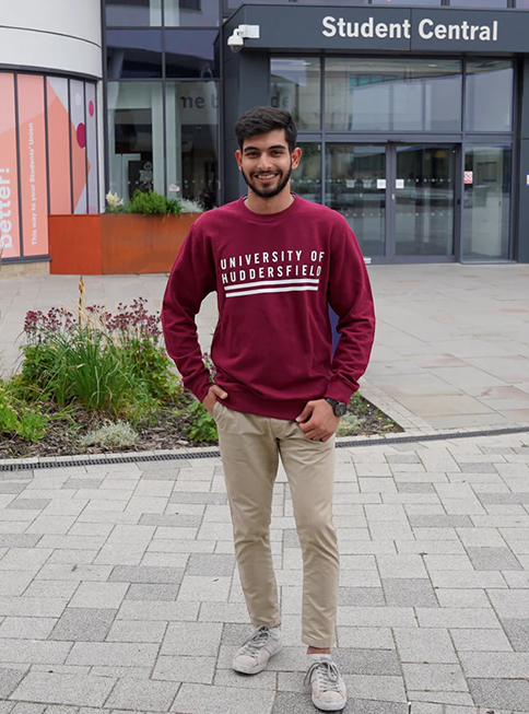 University of Huddersfield Striped Sweatshirt
