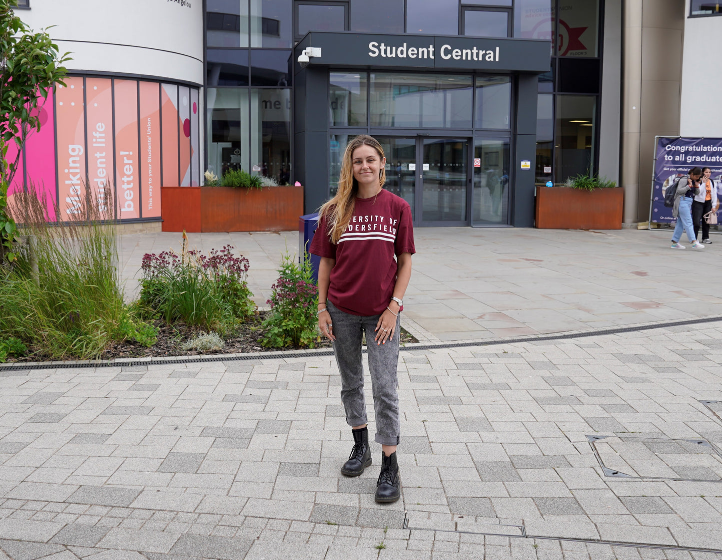 University of Huddersfield Striped T-Shirt