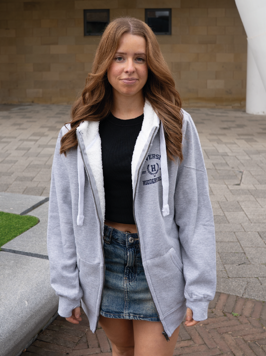 University of Huddersfield  Zip-Up Fleece Hoodie